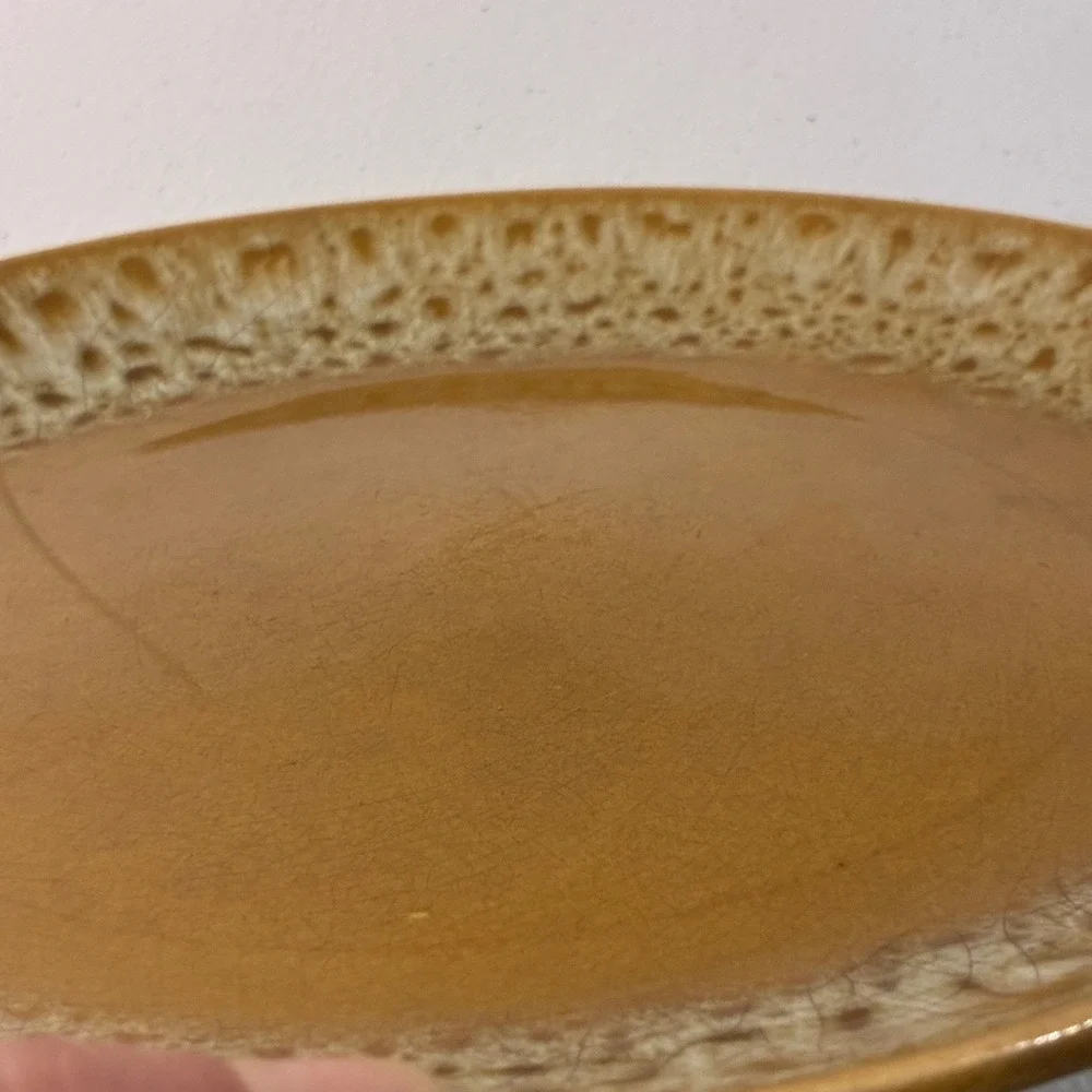 Canonsburg Pottery Butterscotch Ironstone Plate 10